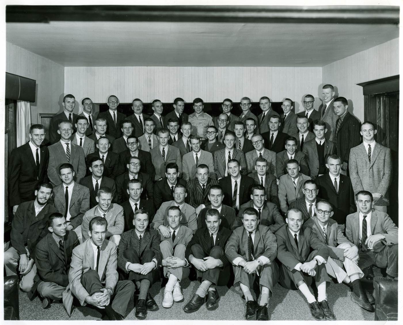 The chapter assembled, mid-century